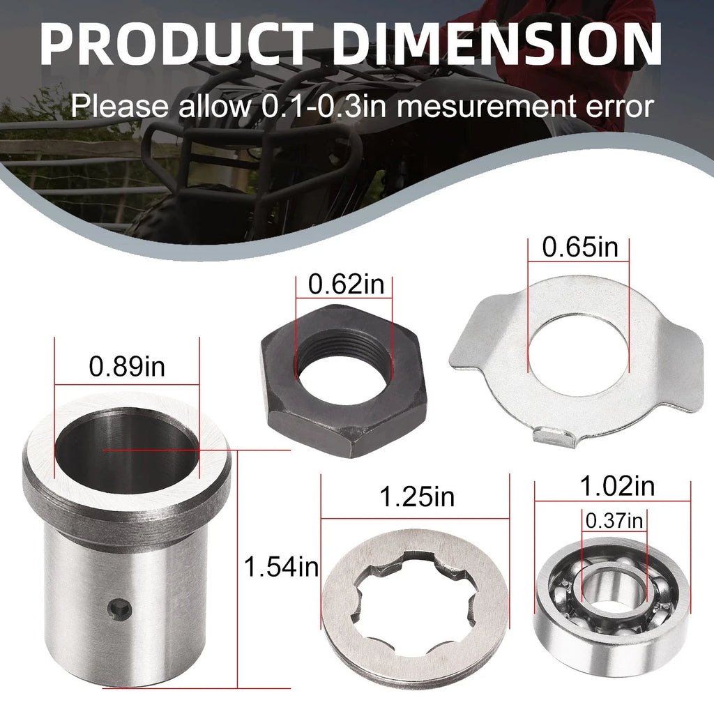 Clutch Bearing Push Plate & Lock Washer for Yamaha Big Bear 350 (1987–1998)