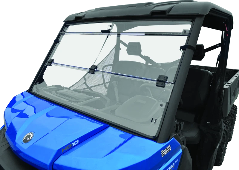 QuadBoss 16-22 Can-Am Defender HD10 Windbreak Folding Windshield