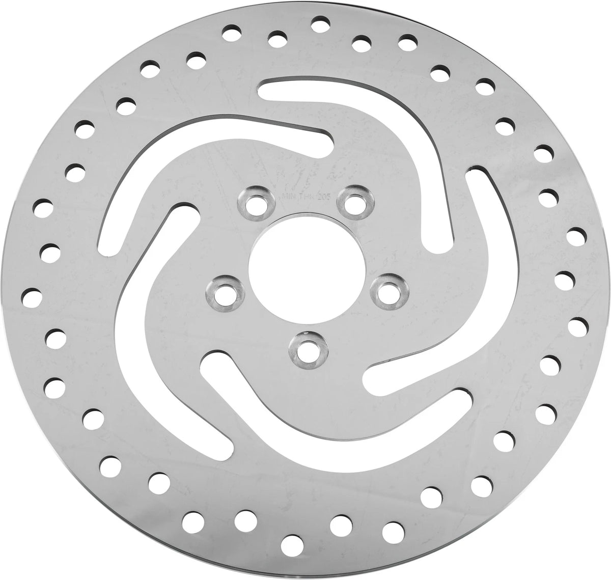 HardDrive Rear Brake Rotor 11.5 Inch Polished Stainless Steel Fits Harley FLHR