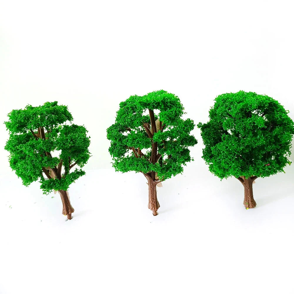 8cm Model Trees for Railroad Train Diorama Landscape Scenery
