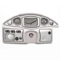 South Bay Pontoon Boat Gauge Dash Panel - 500 Silver Mercury 33 3/4 Inch