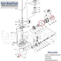 Gearcase Propeller Shaft Seal Kit for Yamaha Outboard (93210-74M68)