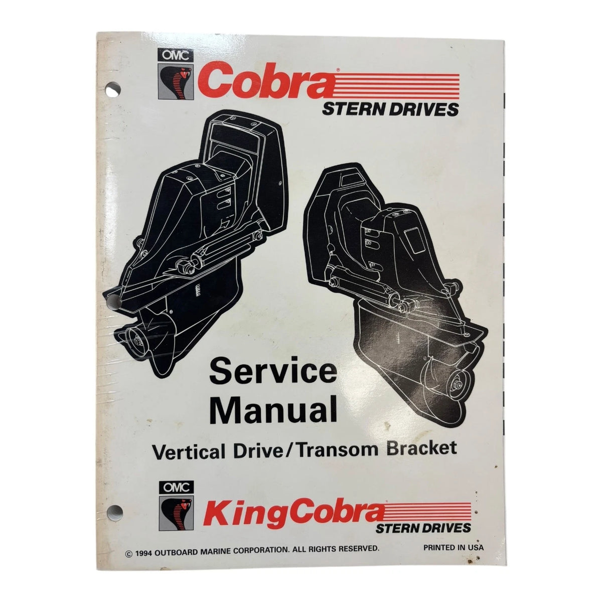 OMC Cobra Stern Drives 503167, Vertical Drive/Transom Bracket Service Manual
