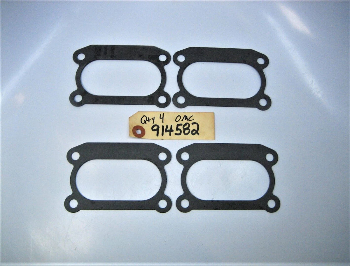 OMC 914582 Sterndrive Adaptor to Intake Manifold Gaskets - 4