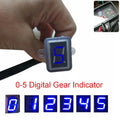 Blue LED Gear Indicator for Motorcycle (0-5 Level, Waterproof)