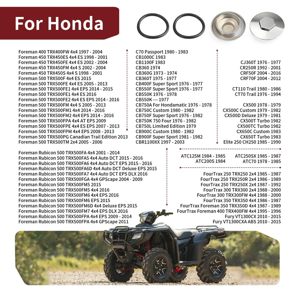 8PCS Valve Tappet Covers for Honda C70 CB750 CB550 CT70 (1970–1980) 12361-300-000
