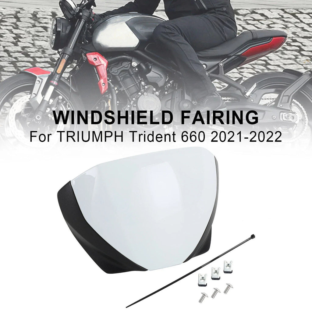 Windshield Fairing Deflector for Trident 660 (2021–Present) - White