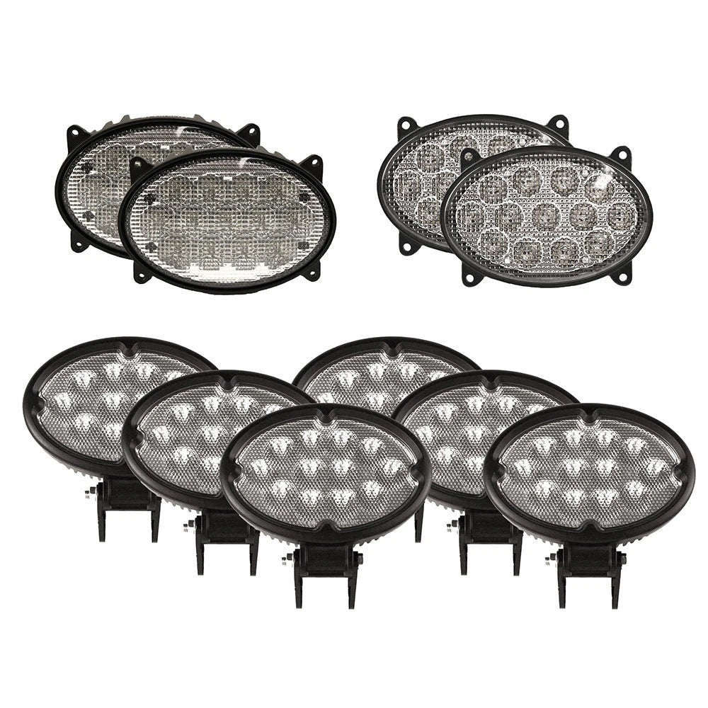 Complete Flood Beam LED Light Kit Fits John Deere 20 & 30 Series Tractors