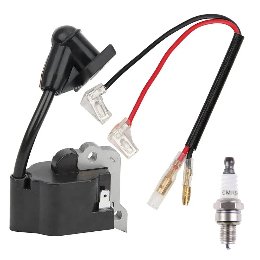 Ignition Coil Module Spark Plug Kit for Husqvarna 324LX 324LDX 324RX 324HDA (2000–2023)