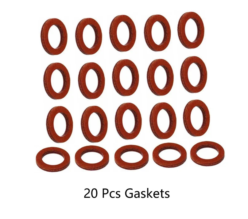 20pcs Lower Unit Oil Drain Gasket for Yamaha (Replaces 90430-08020, 90430-08003)