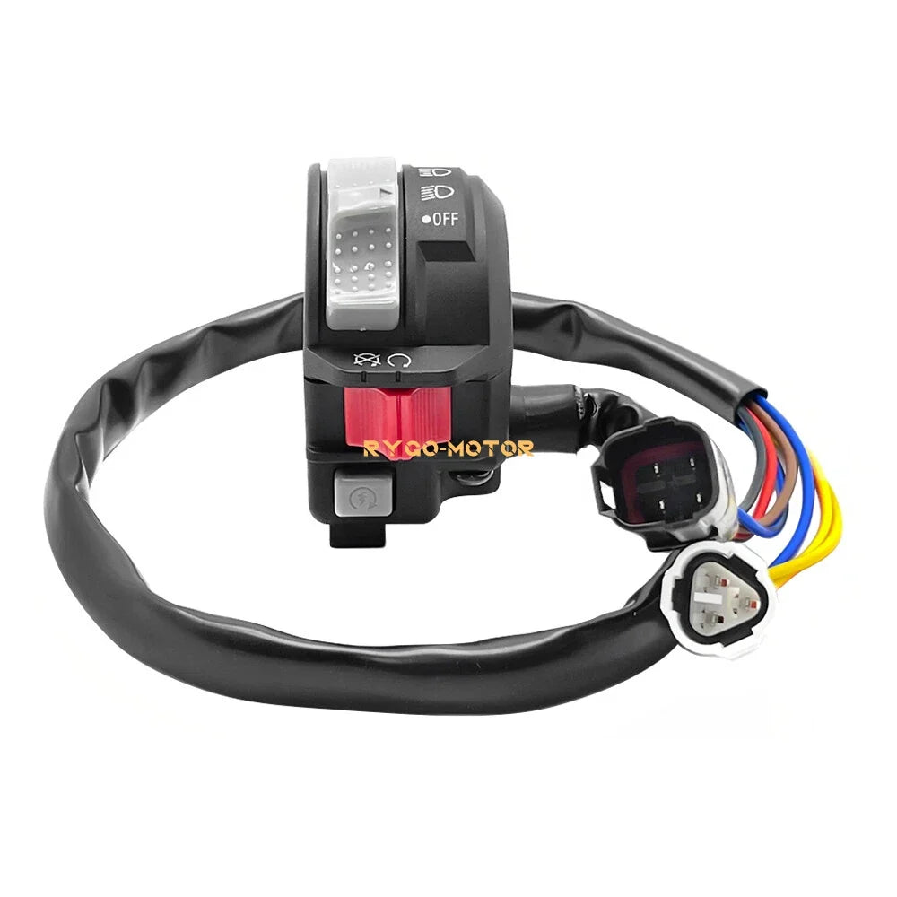 Left Handlebar Switch & Ignition Key Switch for Yamaha Kodiak 450 700 (2000–2023)
