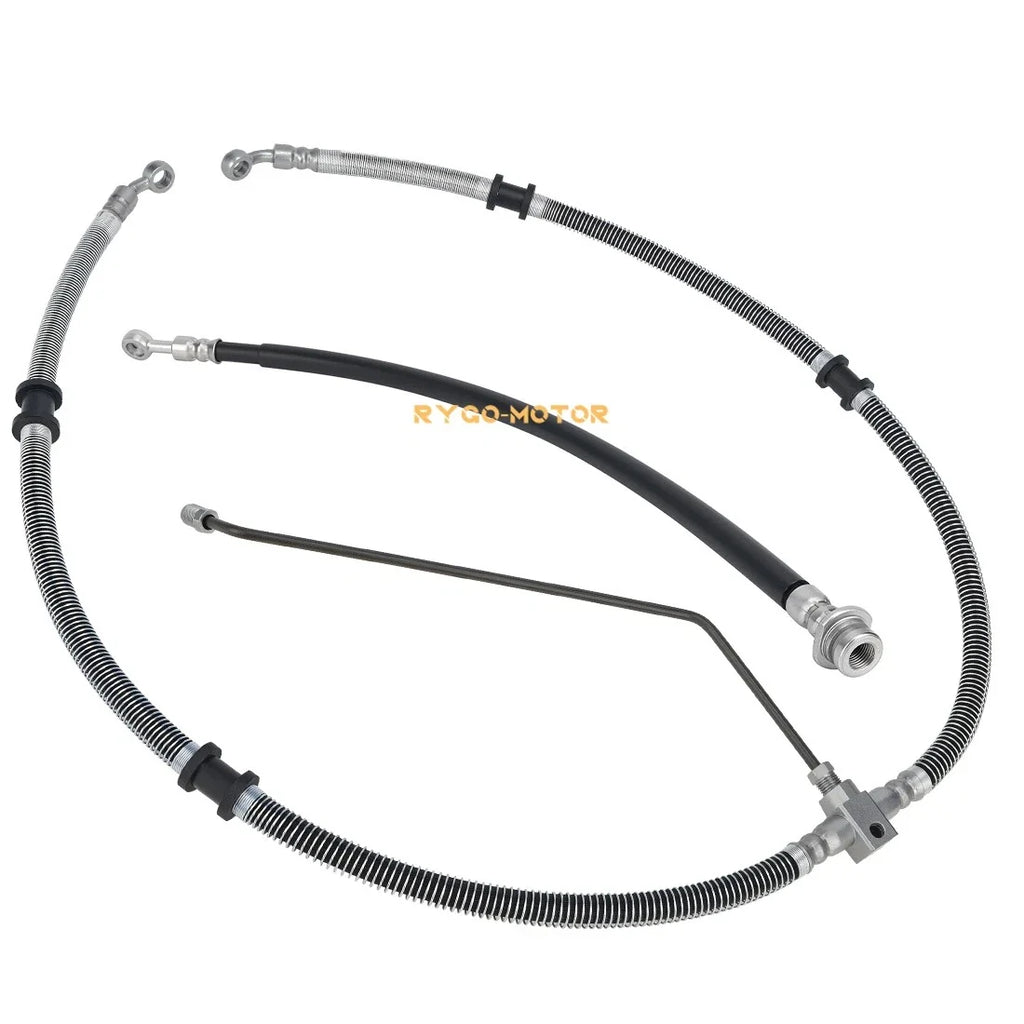 Front Brake Hose Line Pipe Kit for Yamaha Grizzly 450 YFM450 (2011–2014)