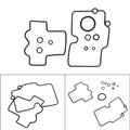 Carburetor Rebuild Kit for Honda CRF150R/RB CRF450R/X TRX450R/ER (T9)