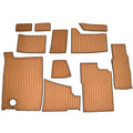 Cobalt Boat Cockpit Mats 403562 - A36 Toffee Beige Snap in (set of 11)