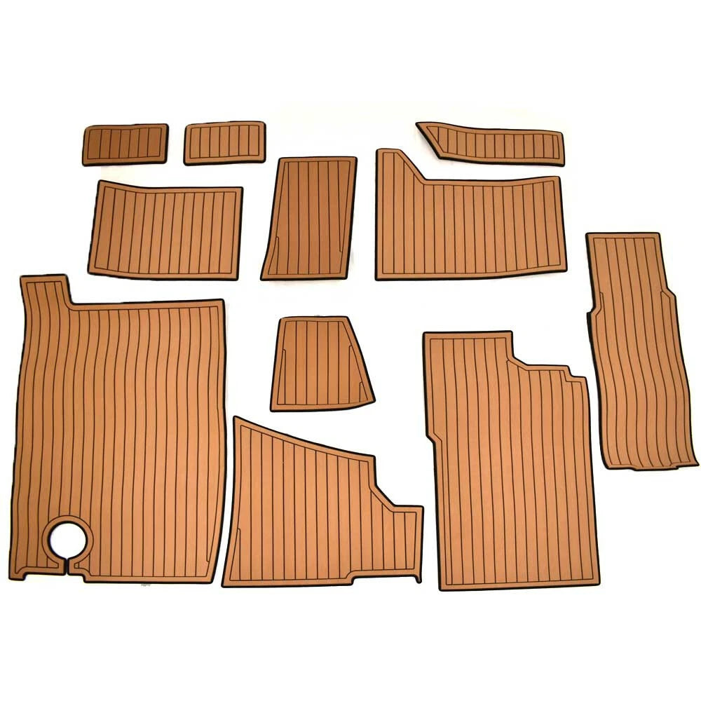 Cobalt Boat Cockpit Mats 403562 - A36 Toffee Beige Snap in (set of 11)