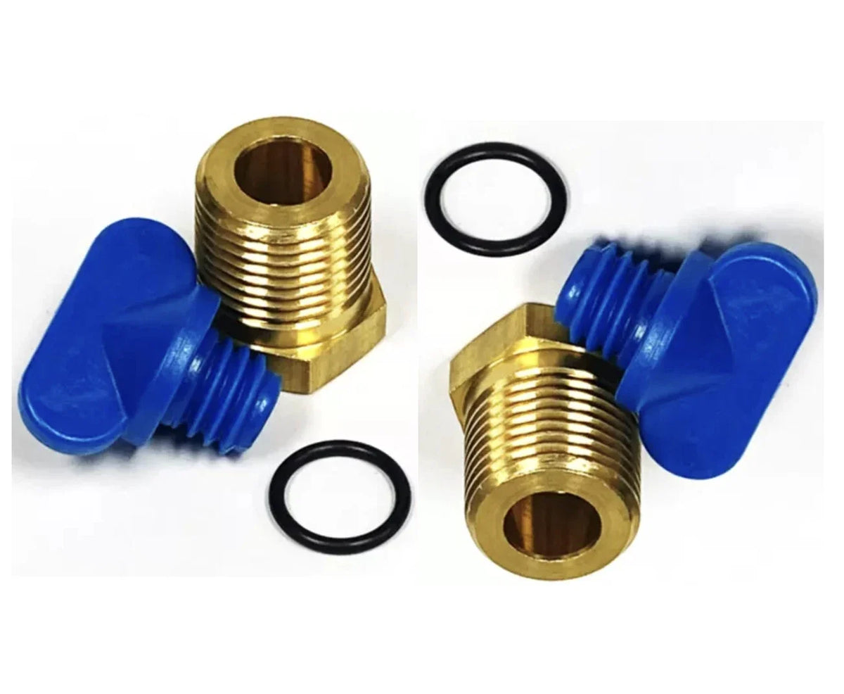 2Pcs Exhaust Manifold Drain Plug Kit for Volvo Penta 4.3 5.0 5.7 7.4 8.2L (–) 479956