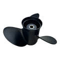 OMC Evinrude Johnson 3 X 14 1/4 X 21, Black SS Propeller, 390822 - LH