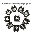 60Pcs Metering Diaphragm for Carburetor (95-526, 95-526-9, 95-526-9-8)