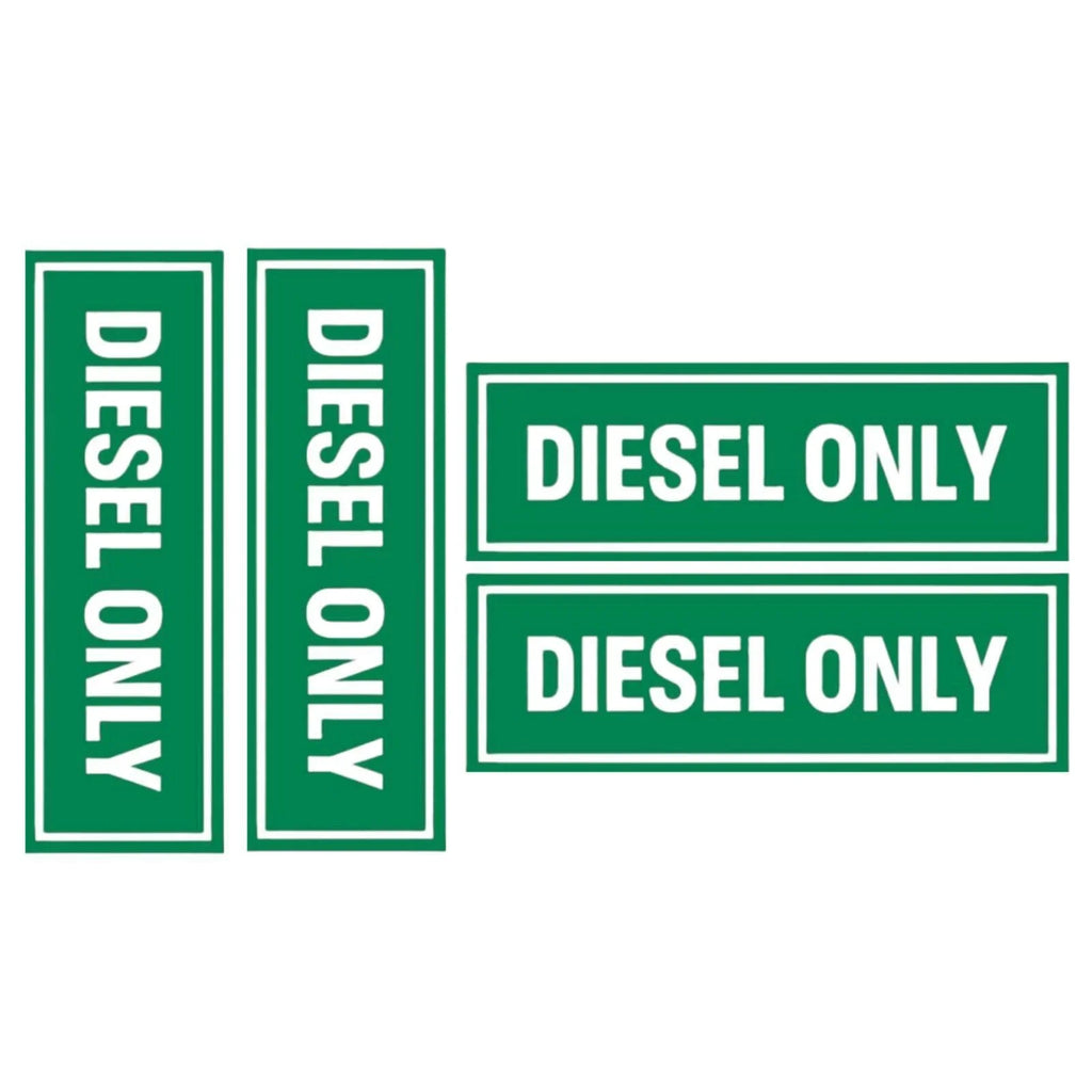 Diesel Only Vinyl Decal Sticker for Truck (Weatherproof)