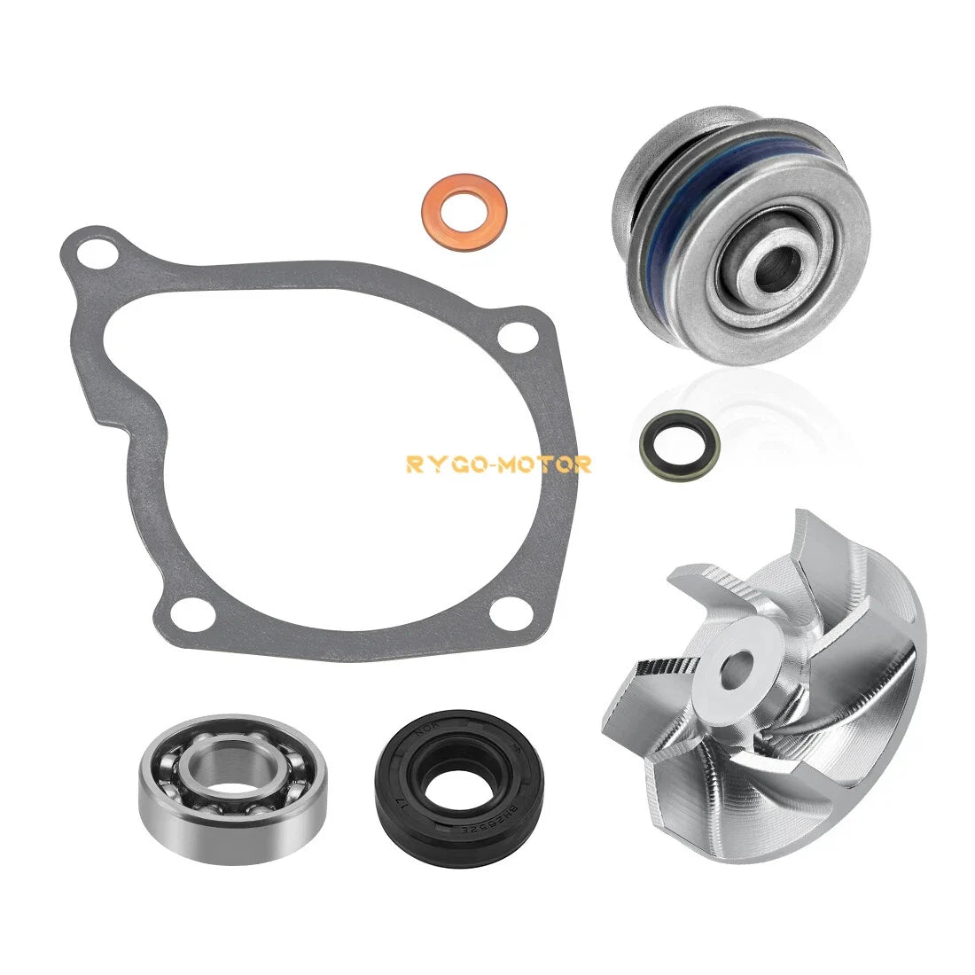 Water Pump for Polaris Ranger 500/Crew 500 (2006–2014) - Aluminum Impeller, Seal, Gasket