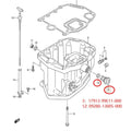 2X Flush Plug & Seal for Suzuki Outboard (25-140 HP, 17913-99E12)