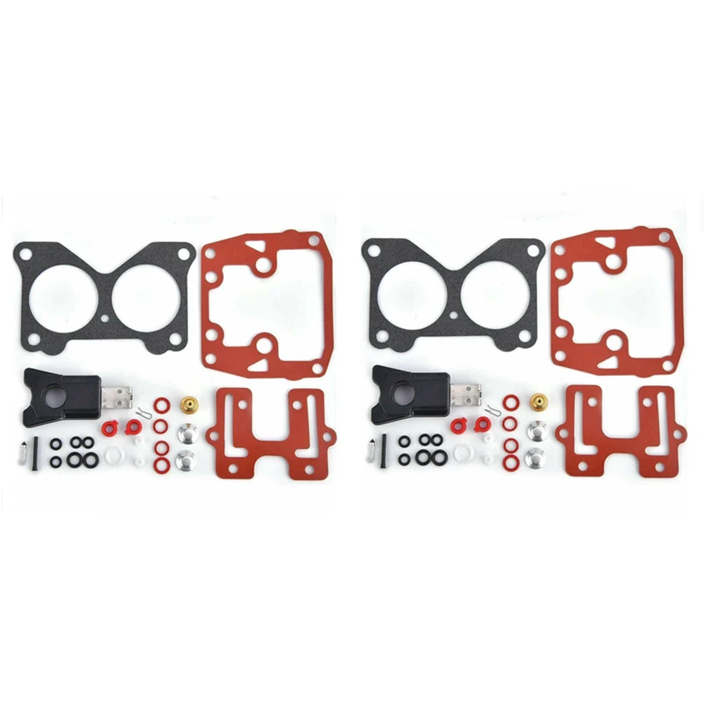 2pc Carb Repair Rebuild Kit for Johnson Evinrude (0439076, 439076, 392550, 18-7046)