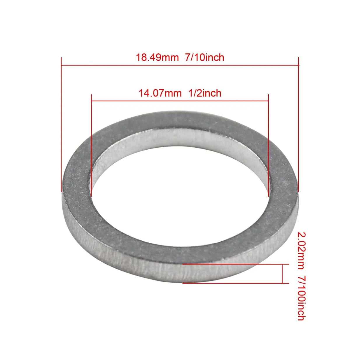 4-Pack Oil Drain Screw Gasket for Yamaha Outboard 4-Stroke (90430-14M09-00, 90430-14228)