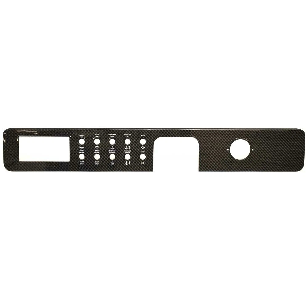 Sea Ray Boat Blank Dash Switch Panel 740115071 - Carbon Fiber Glossy