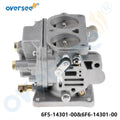 Carburetor Assy for Yamaha 40HP J 2-Stroke Outboard (6F5-14301-00, 6F6-14301-00-00)