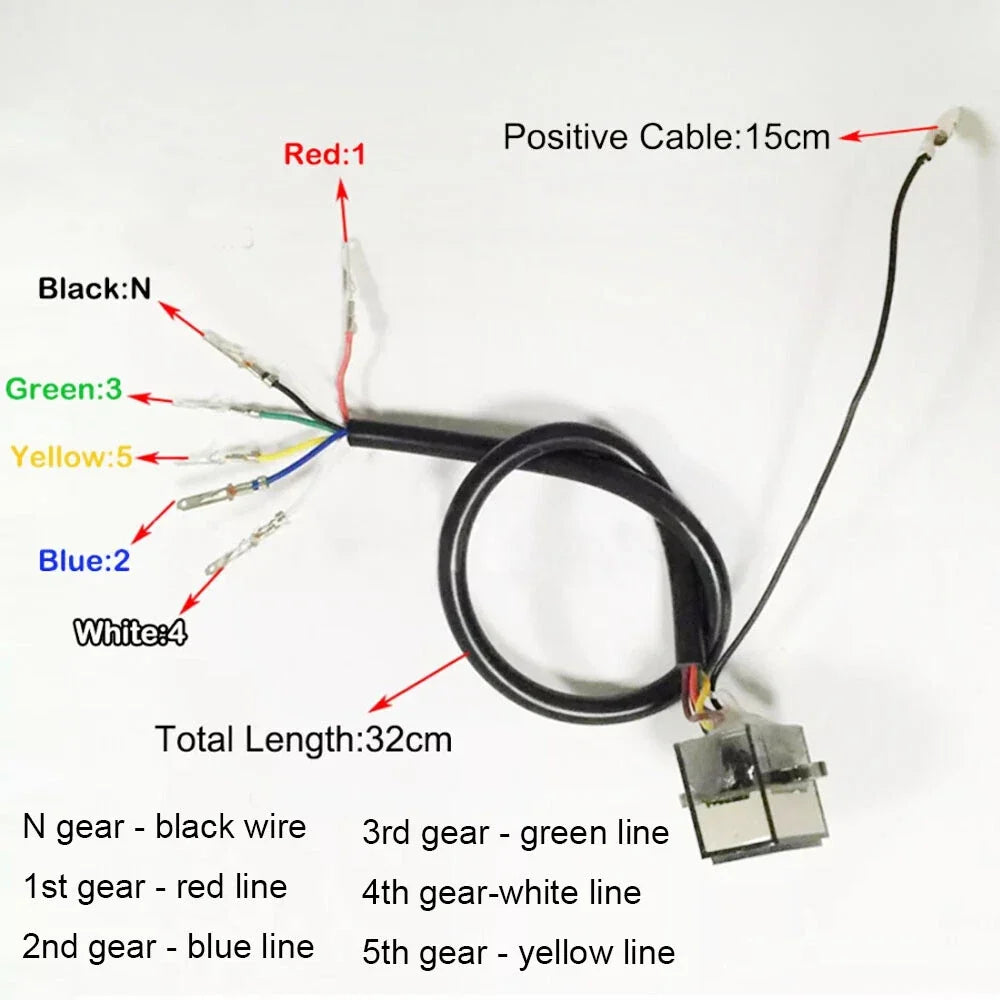 Shift Lever Gauge LED Digital Gear Display for Motorcycle (N-5)