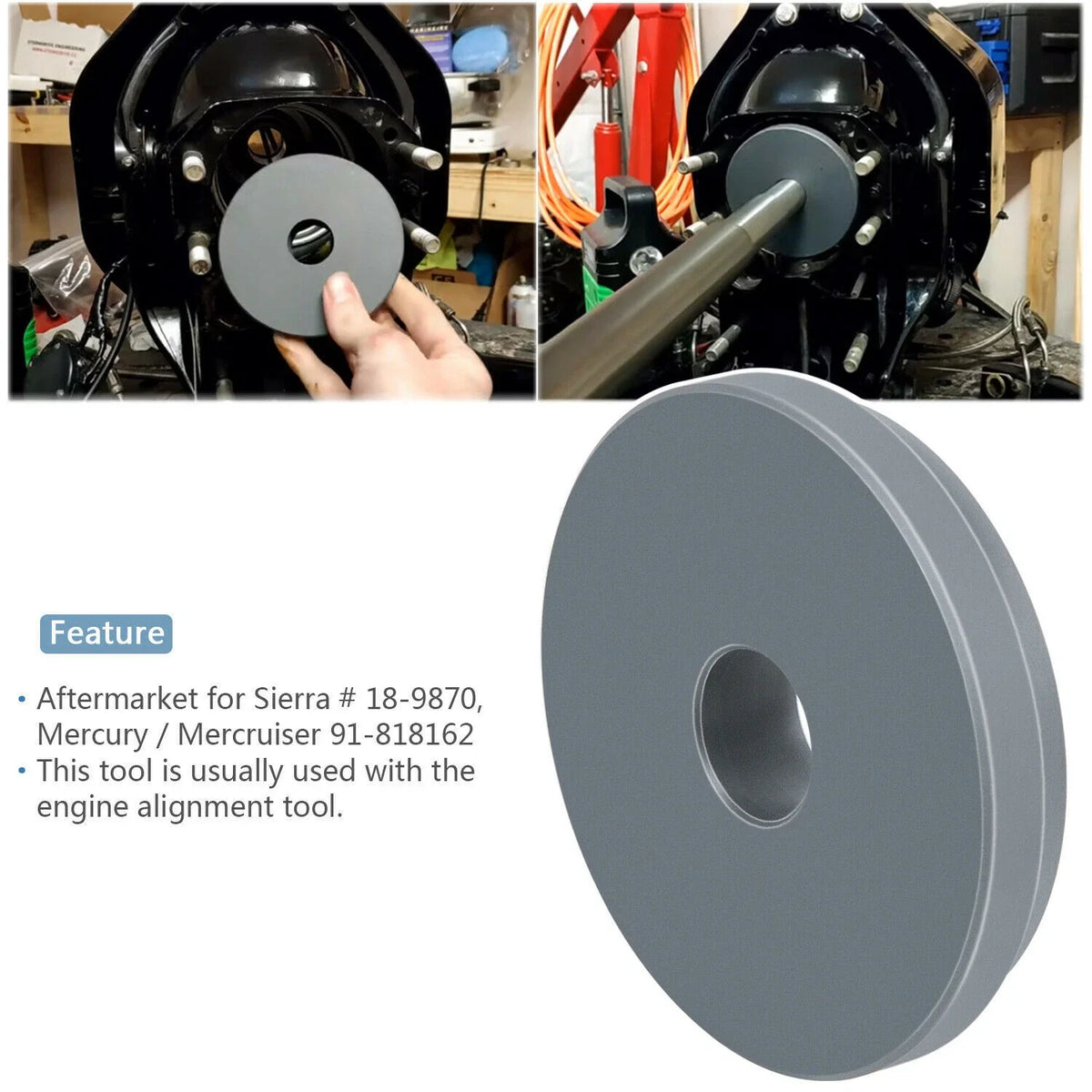 Bellow Retainer Ring Install Tool for Mercruiser Alpha 1 Gen 2 Bravo (1991–1996)