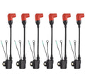 6Pcs Fits YAMAHA MARINE IGNITION COIL ASSEMBLY 6R3-85570-00-0 0 18-5128