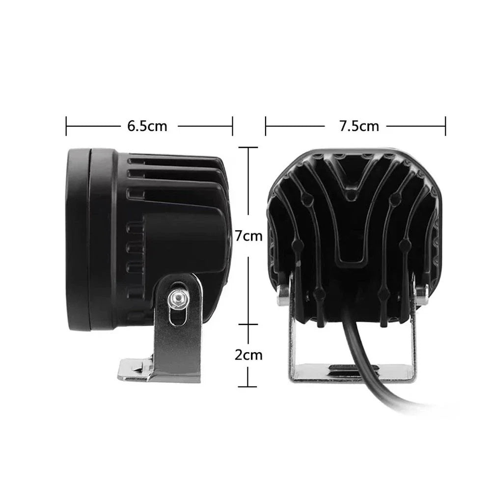 2Pcs 3" 40W LED Cube Pods Work Light for Offroad SUV (Universal)