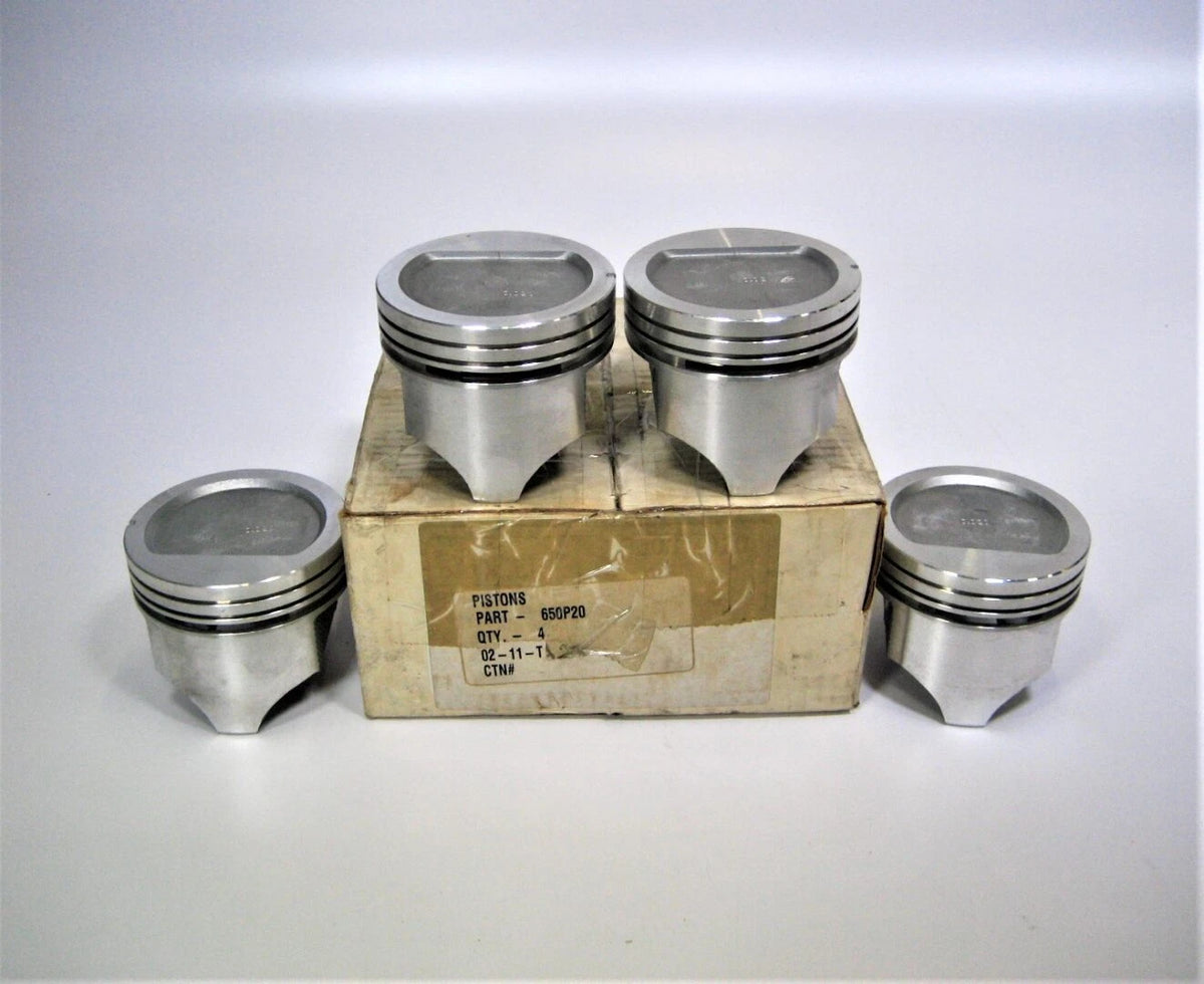 Sealed Power 650P20 4 Pack.020" Pistons for Chevrolet Marine Sterndrives