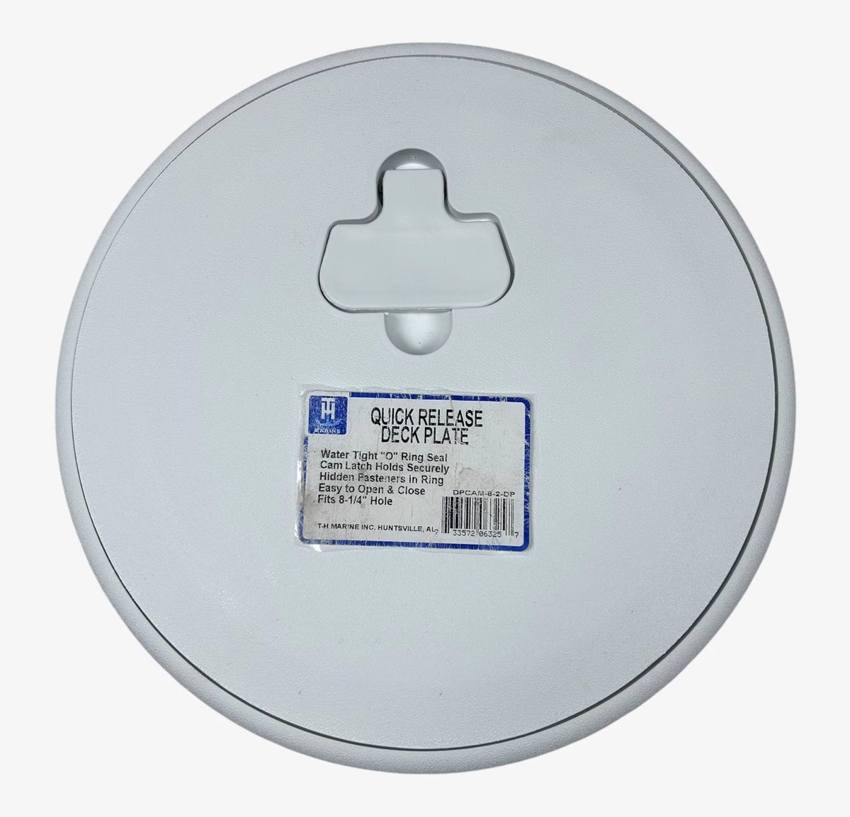 TH Marine DPCAM-8-2-DP, Quick Release Deck Plate with O Ring Seal 8 1/4