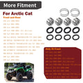 Front Rear Wheel Hub Bearings Seals Kit for Arctic Cat 300 2x4 4x4 (1998–2004)