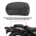 Rear Seat Passenger Cushion for Honda CM 1100 CMX 1100 (2021–2024) Flat Black