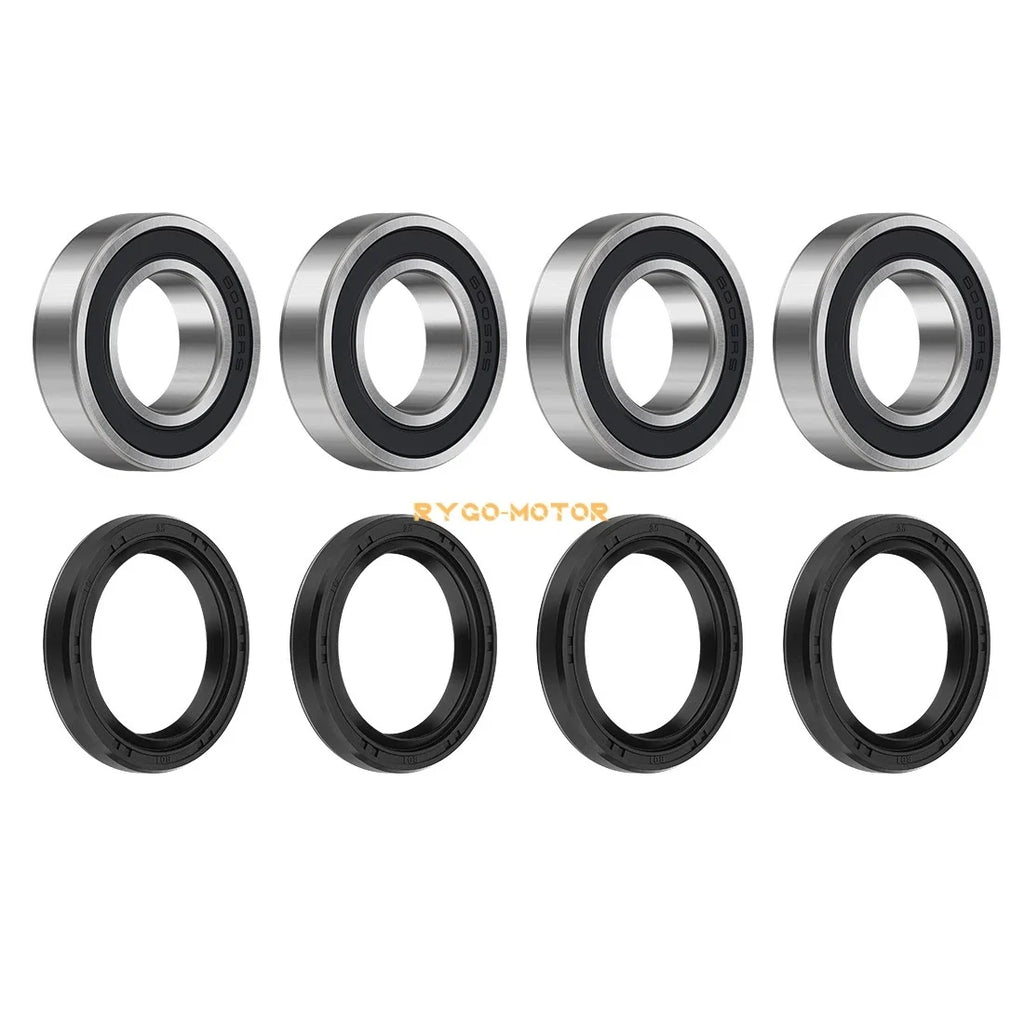 Set of 2 Front Wheel Bearings Seal for Kawasaki Mule 3000–4010