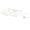 Marquis Boat Sliding Corner Shelf 7195301 - 35 X 18 Inch White Steel