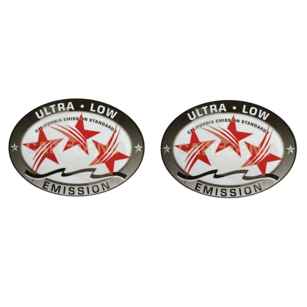 Set of 2 Ultra Low Emission Decals for Yamaha Mercury Honda Outboard