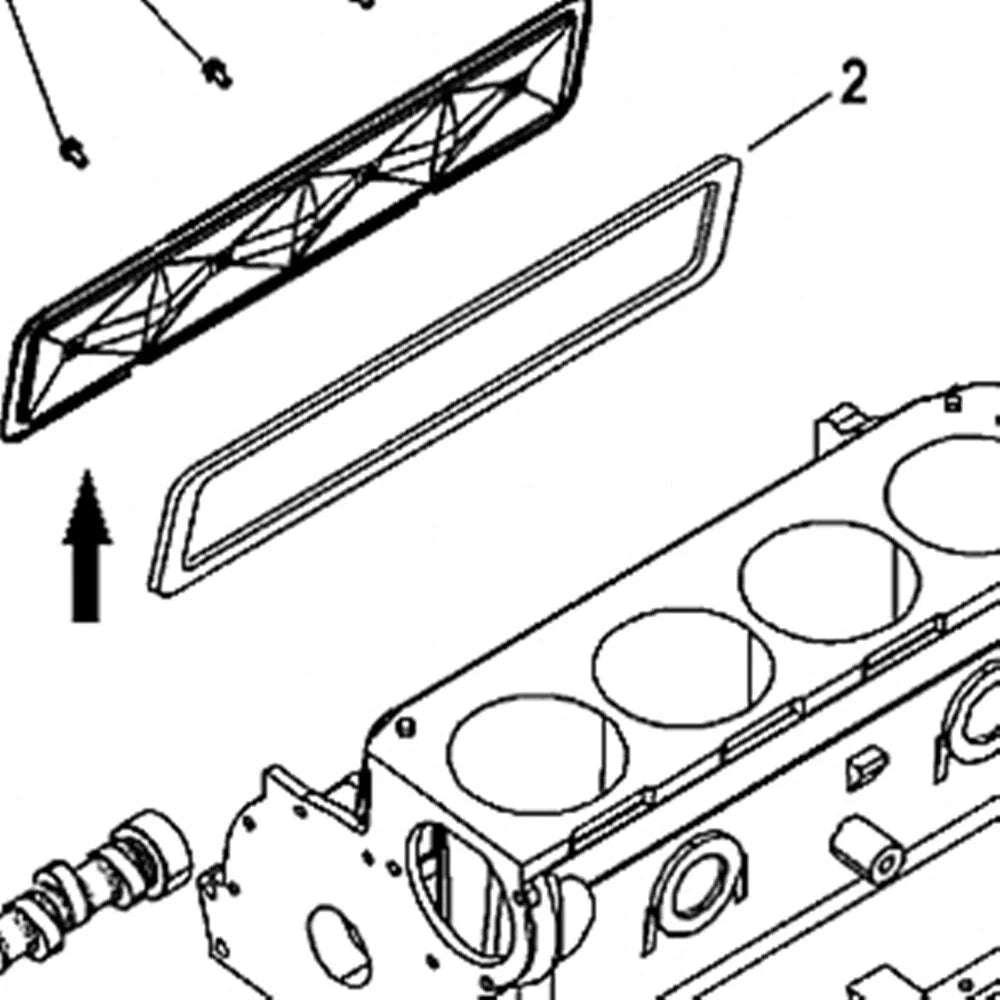 Push Rod Cover for Mercruiser GM 2.5L 3.0L 4 Cyl (814702, Volvo 3853130, 853138)