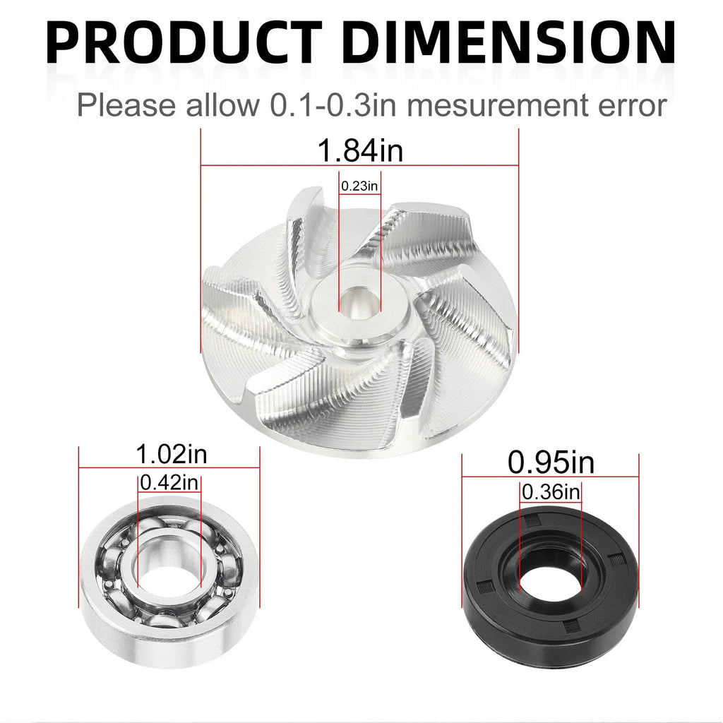 Water Pump Impeller Gasket Bearing Seal Kit for Polaris Xplorer 400 (1995–2002)
