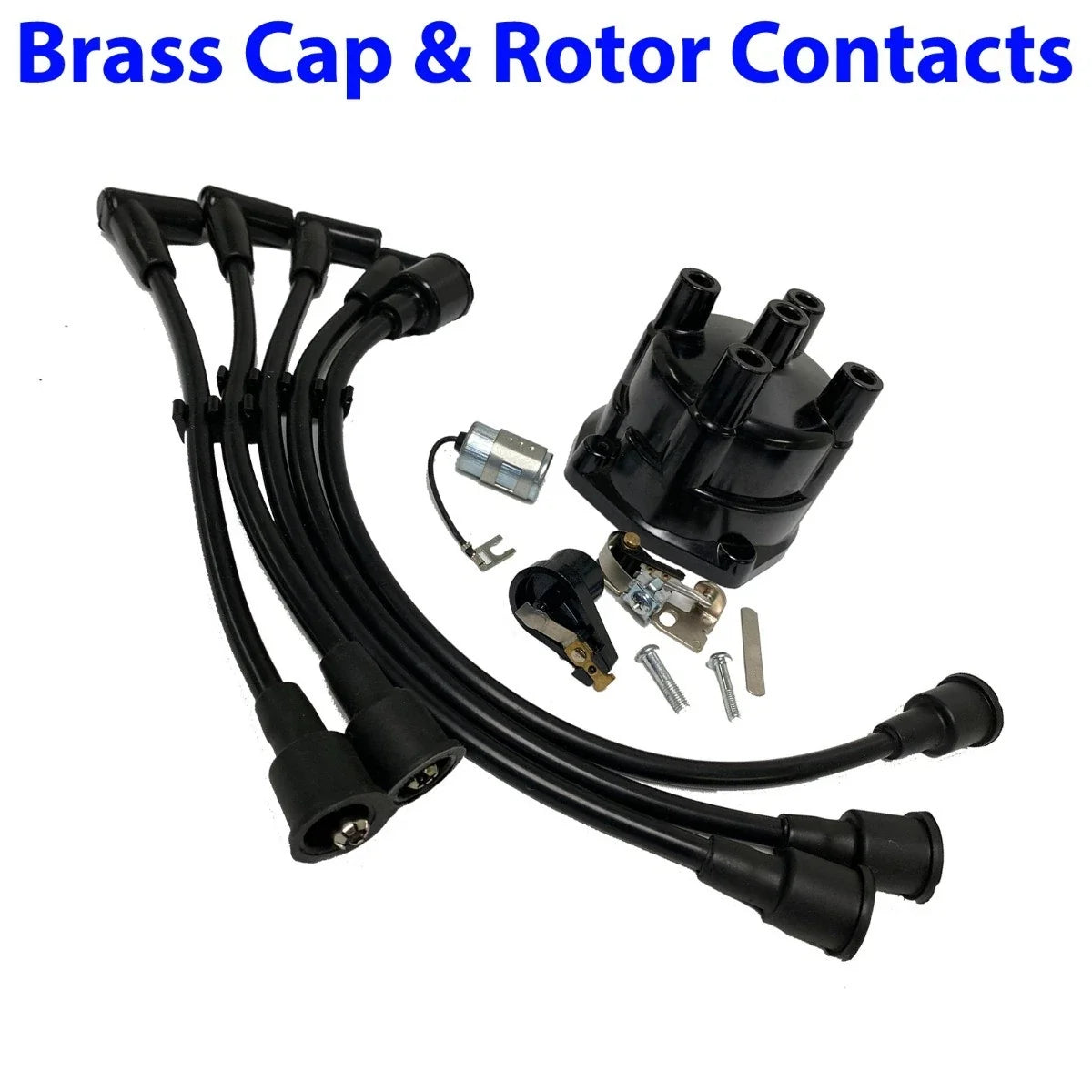 Tune-Up Kit for MerCruiser OMC GM 2.5 3.0L (Distributor Cap, Rotor, Points, Wires)