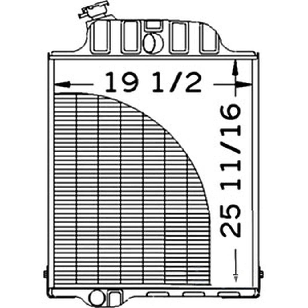 John Deere RADIATOR AR61880 4230 (with O AIR CONDITIONING)