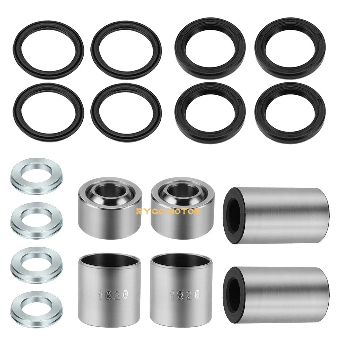 Front Shock Bushing Kit Upper & Lower for Honda TRX400EX (1999–2004)