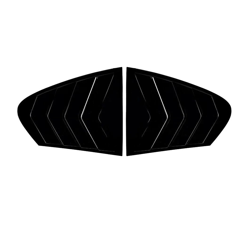 Gloss Black Rear Window Quarter Duct Louver Vent Cover for BMW 5 Series F10 (2011–2017)