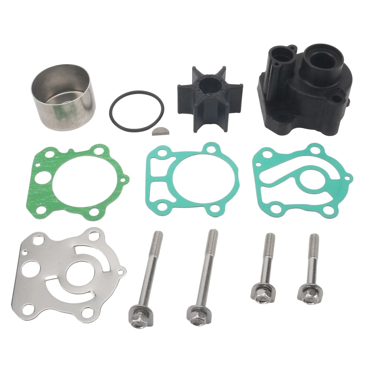 Water Pump Rebuild Service Kit for Yamaha Outboard 75-100 HP (18-3409, 67F-W0078)