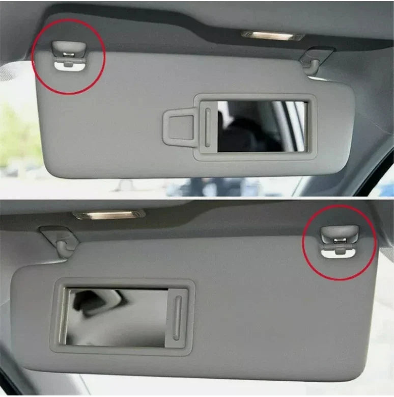 2X Sun Visor Clip Holder Hooks for Audi A3 S3 A4 S4 A5 S5 Q3 Q5 (2000–2023) 8U0857562A