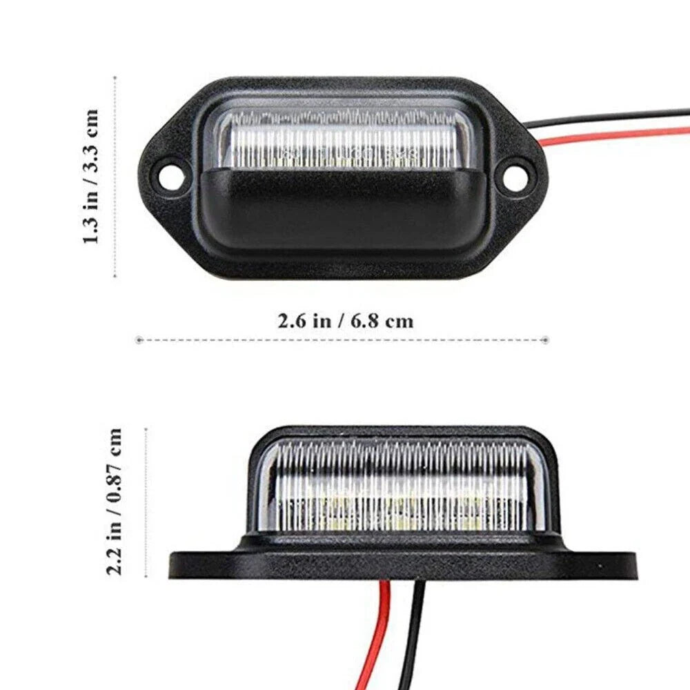 10Pc LED License Plate Light Bulb for Universal Cars and Trucks