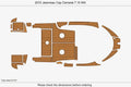 Swim Platform EVA Foam Teak Floor for Jeanneau Cap Camarat 7.15 WA (2010)